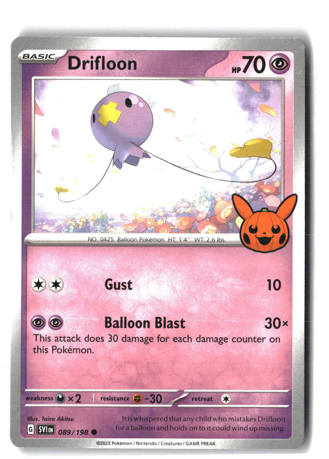 Drifloon (Scarlet & Violet Base Set 089/198) NM
