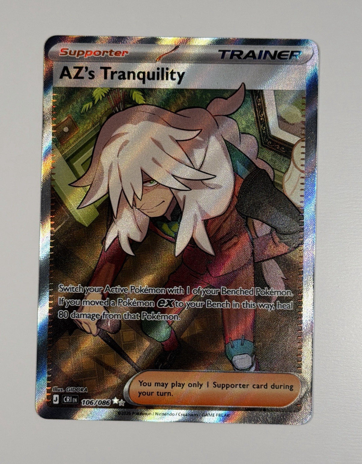 Pokemon TCG AZ's Tranquility Ultra Rare ME04: Chaos Rising 106/086 NM Near Mint