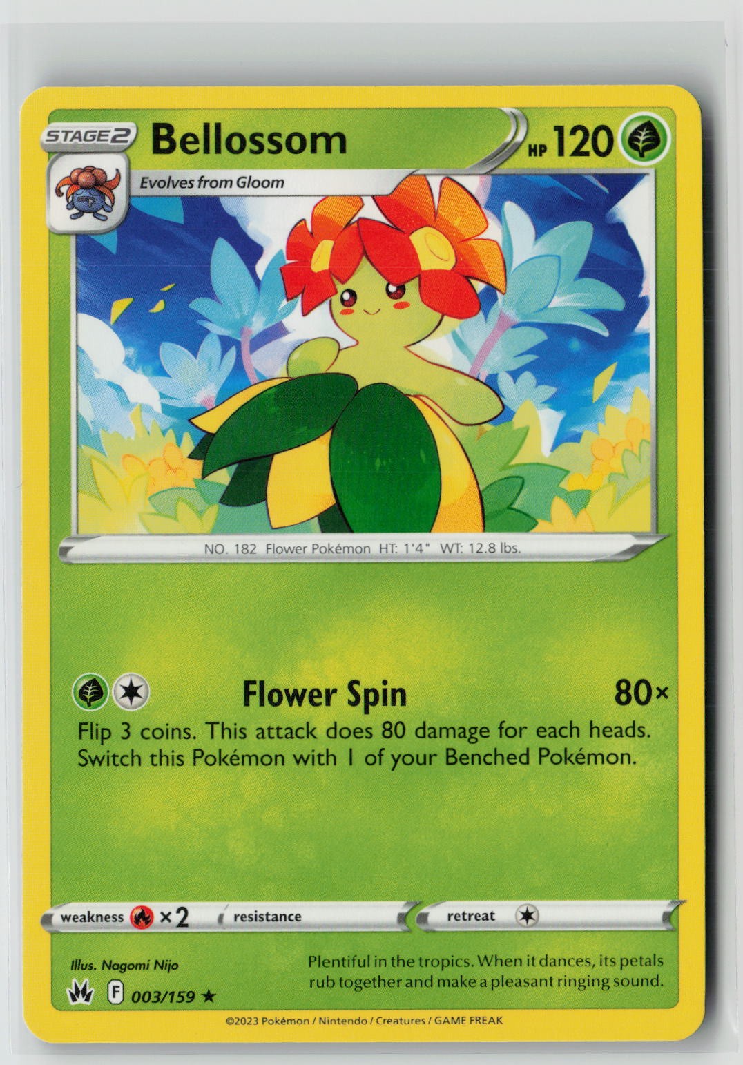 Bellossom (SWSH: Crown Zenith 003/159) NM