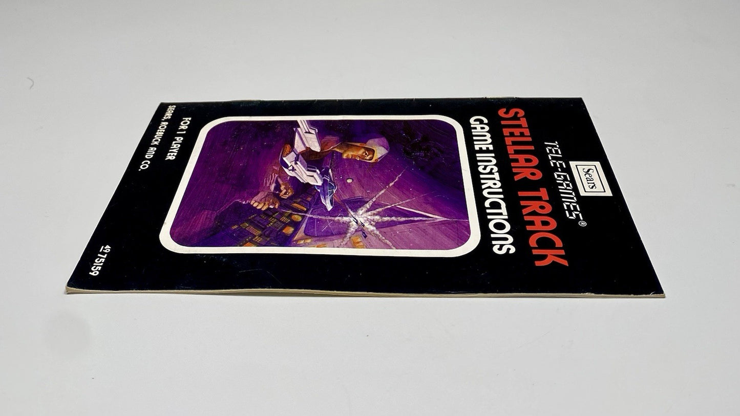 Stellar Track Atari 2600 Sears Tele-Games Manual Only