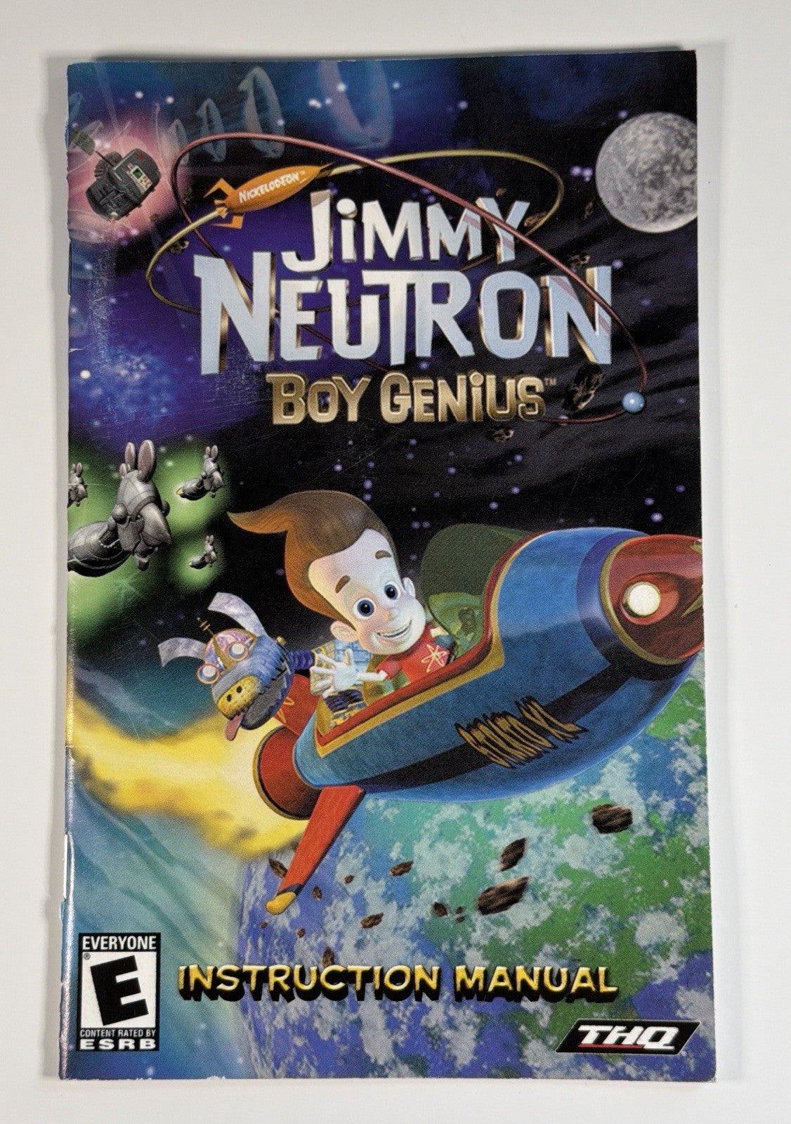 Jimmy Neutron Boy Genius PS2 PlayStation 2 Instruction Manual Only