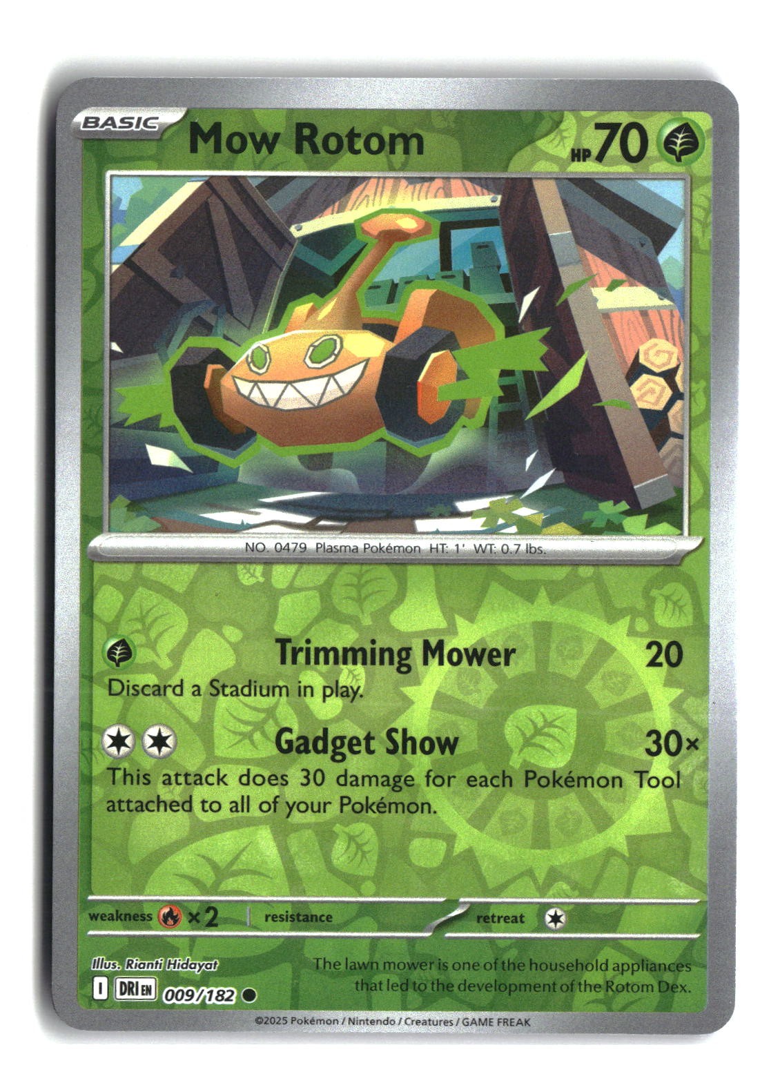 Mow Rotom Reverse Holofoil NM (Destined Rivals 009/182)