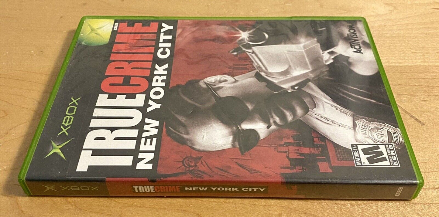 True Crime: New York City (Microsoft Xbox, 2005) CIB W/ Manual, Tested