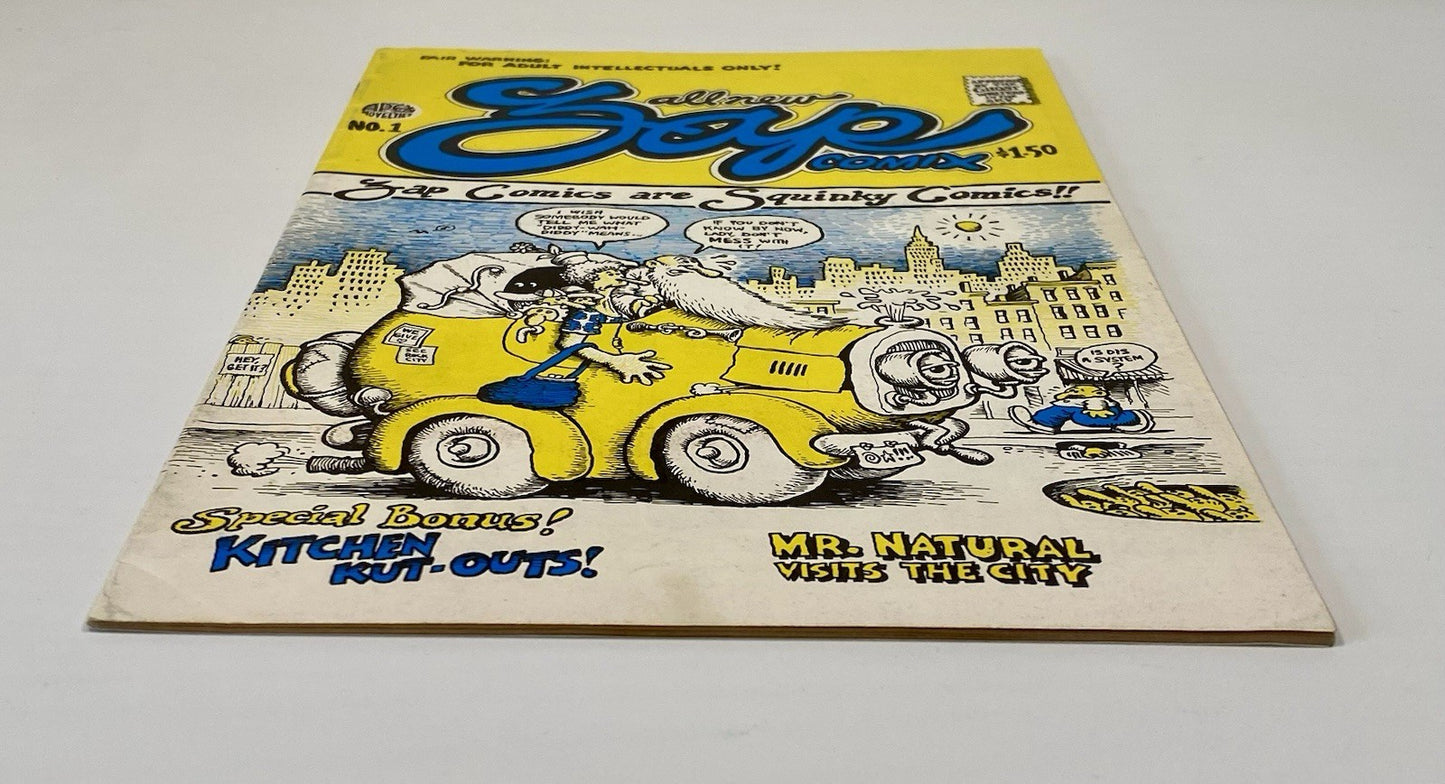 ZAP COMIX No. 1 One Apex Novelties 7th Print R Crumb robert 196