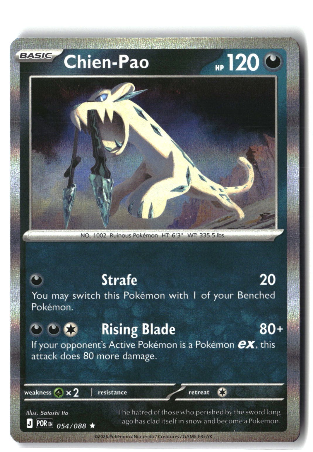 Chien-Pao Holofoil NM (Perfect Order 054/088)