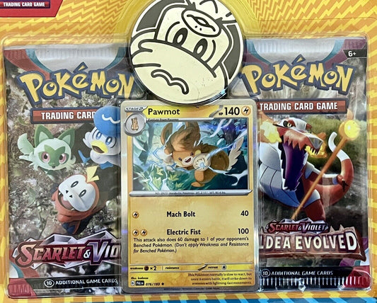 Pokémon TCG *Scarlet & Violet + Paldea Evolved Blister Pack Pawmot!