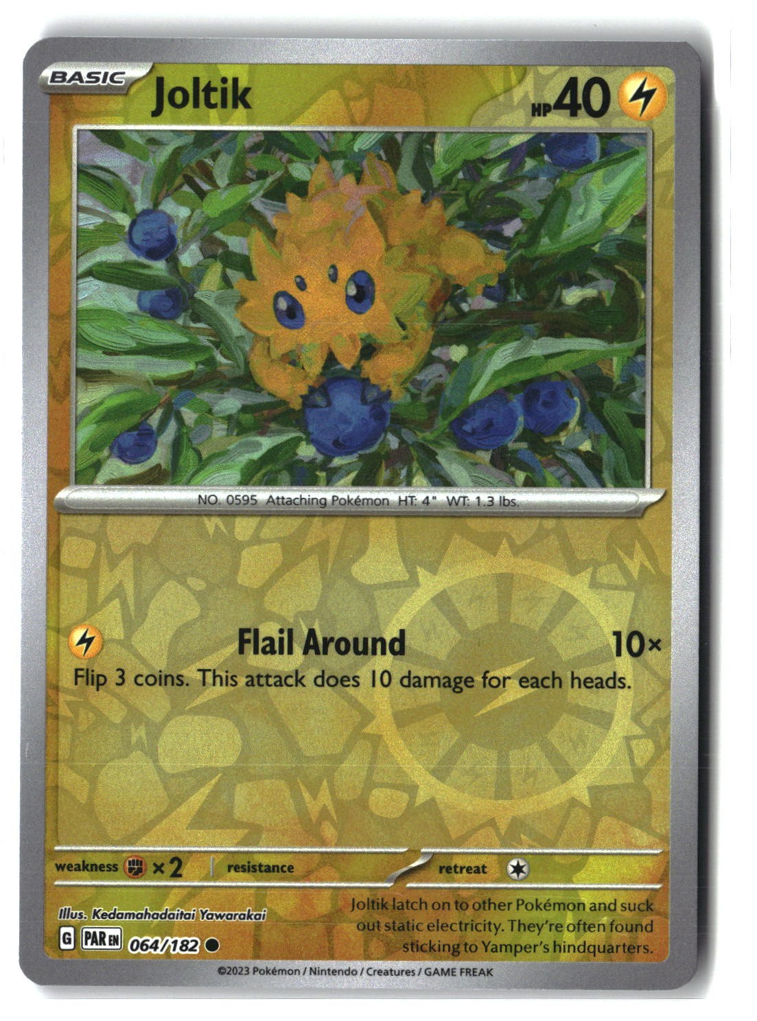 Joltik Reverse Holofoil NM (Paradox Rift 064/182)