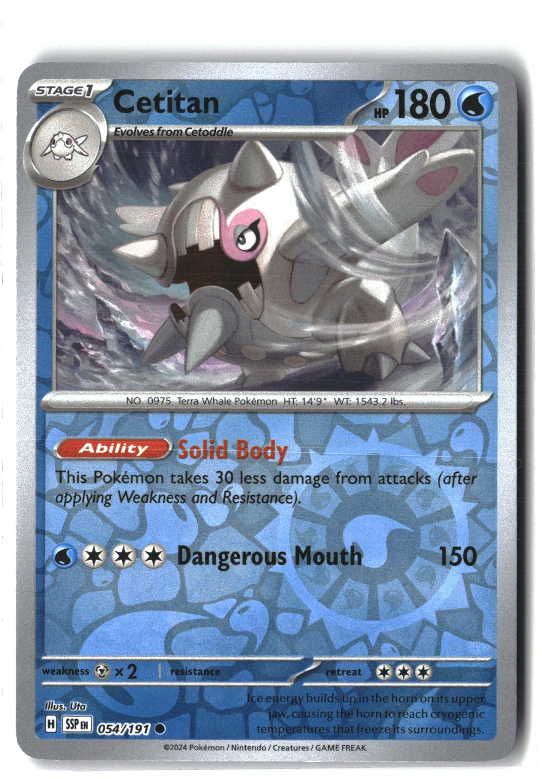 Cetitan Reverse Holofoil NM (Surging Sparks 054/191)