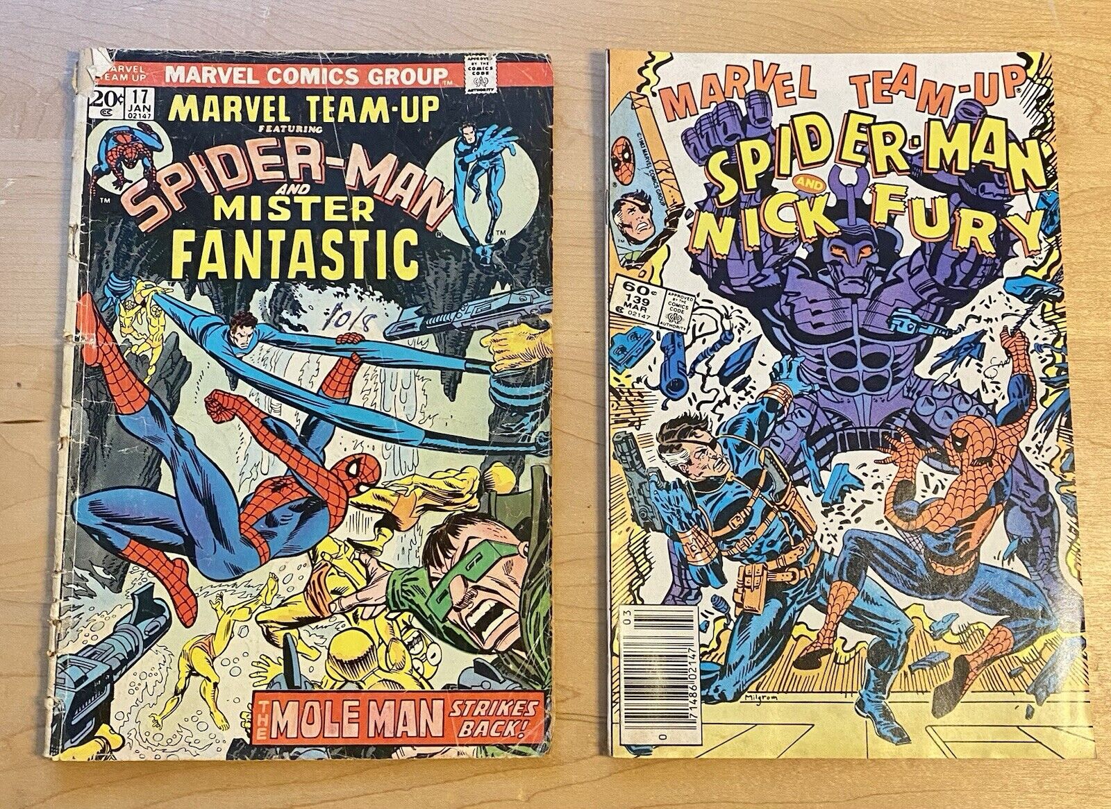 Marvel Team Up 17 67 139 147 Bundle Lot All Feature Spider—man