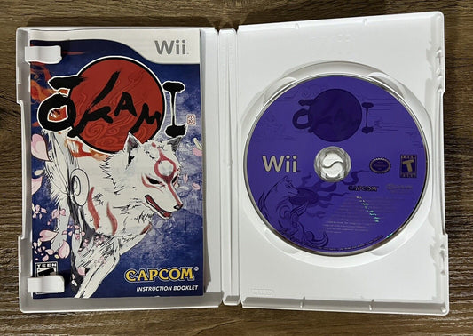 Okami CIB (Nintendo Wii, 2008) - Tested & Working - Complete w/ Manual