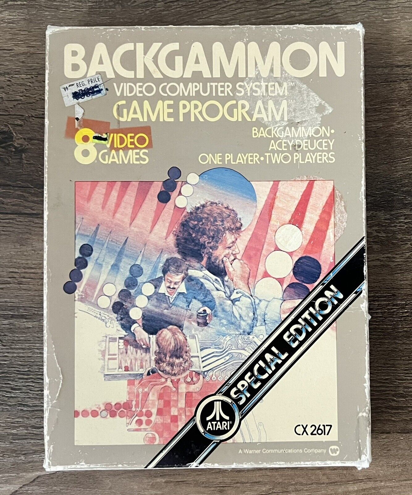 Backgammon Atari 2600 Complete CIB  Special Edition Tested & Works!