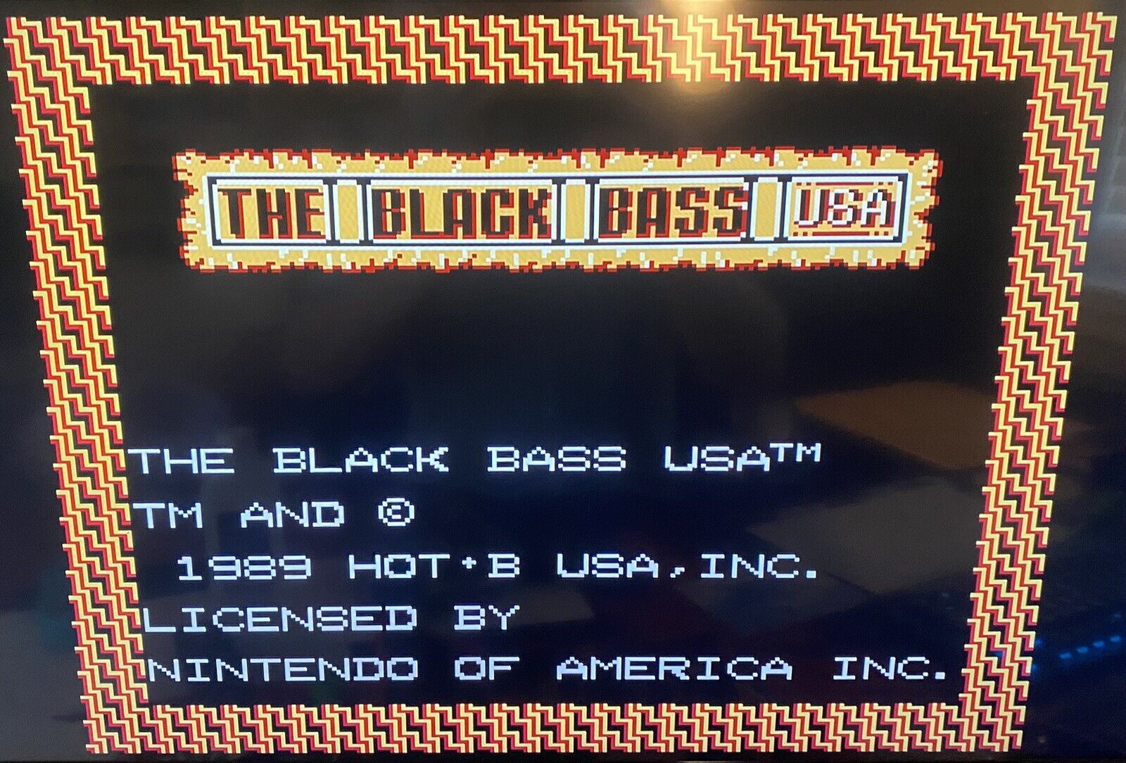 The Black Bass (Nintendo Entertainment System NES, 1989) W/ Manual & Sleeve