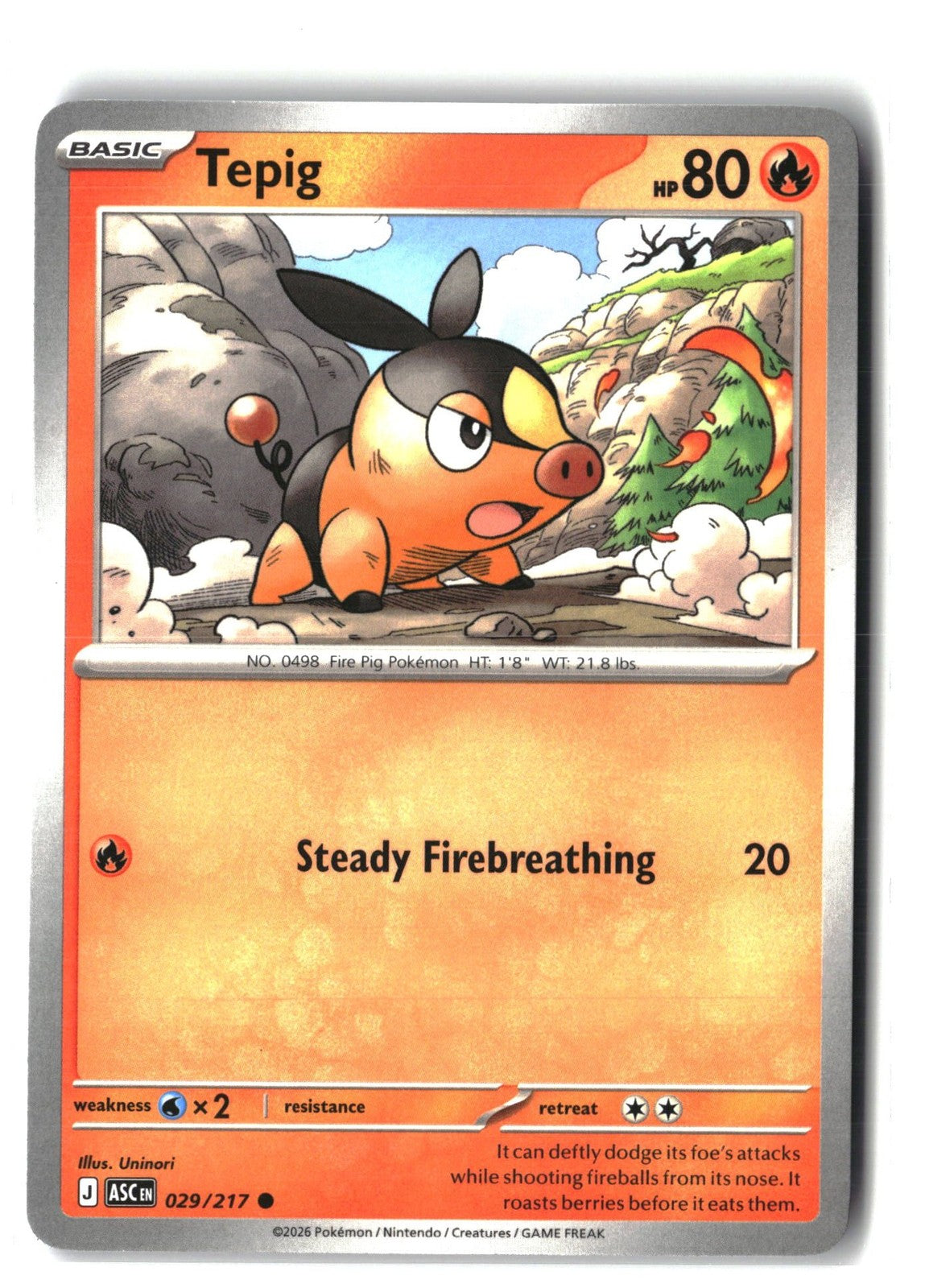 Tepig (ME: Ascended Heroes 029/217) NM