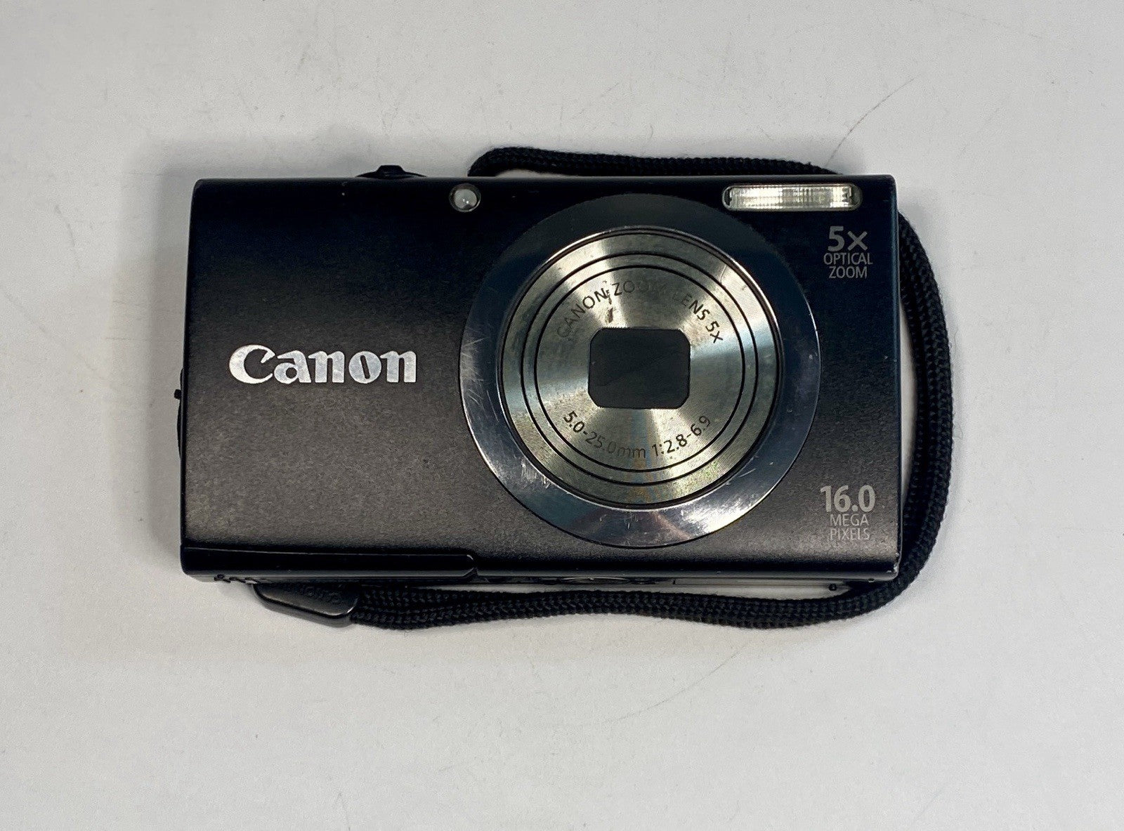CANON PowerShot A2300 HD 16.0MP BALCK 5x Optical zoom Digital Camera TESTED