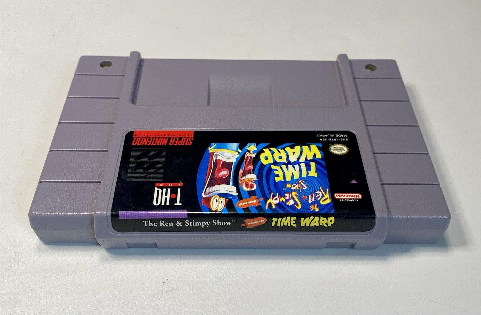 The Ren & Stimpy Show: Time Warp (Super Nintendo SNES, 1994) Tested Working