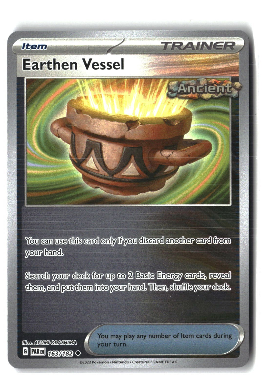 Earthen Vessel Reverse Holofoil NM (Paradox Rift 163/182)
