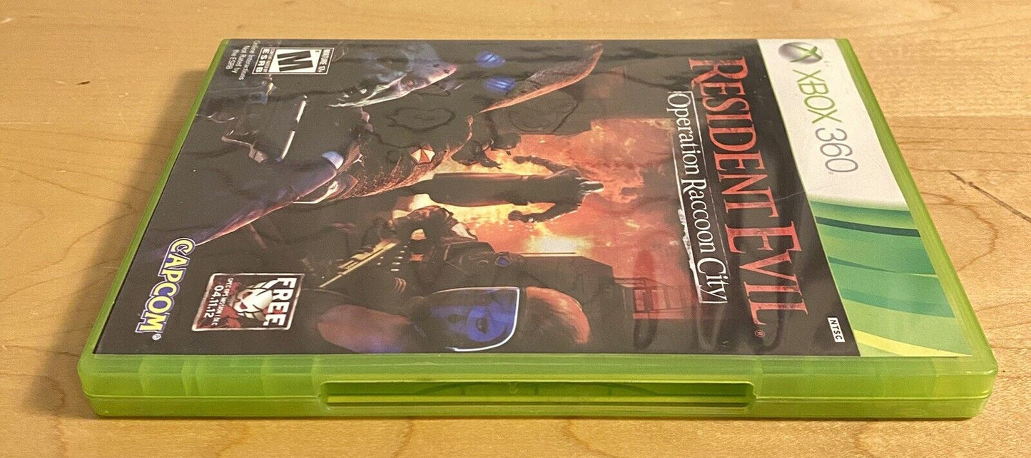 Resident Evil: Operation Raccoon City (Microsoft Xbox 360, 2012) CIB W/ Manual