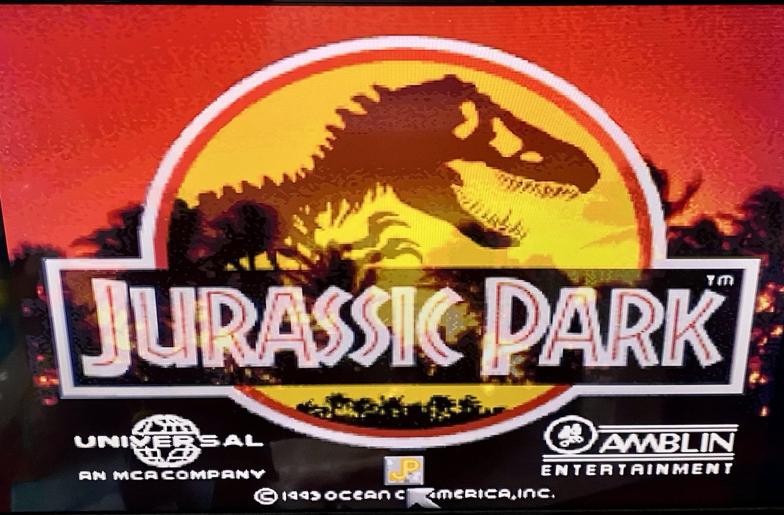 Jurassic Park (Super Nintendo Entertainment System SNES, 1993) TESTED & Works!