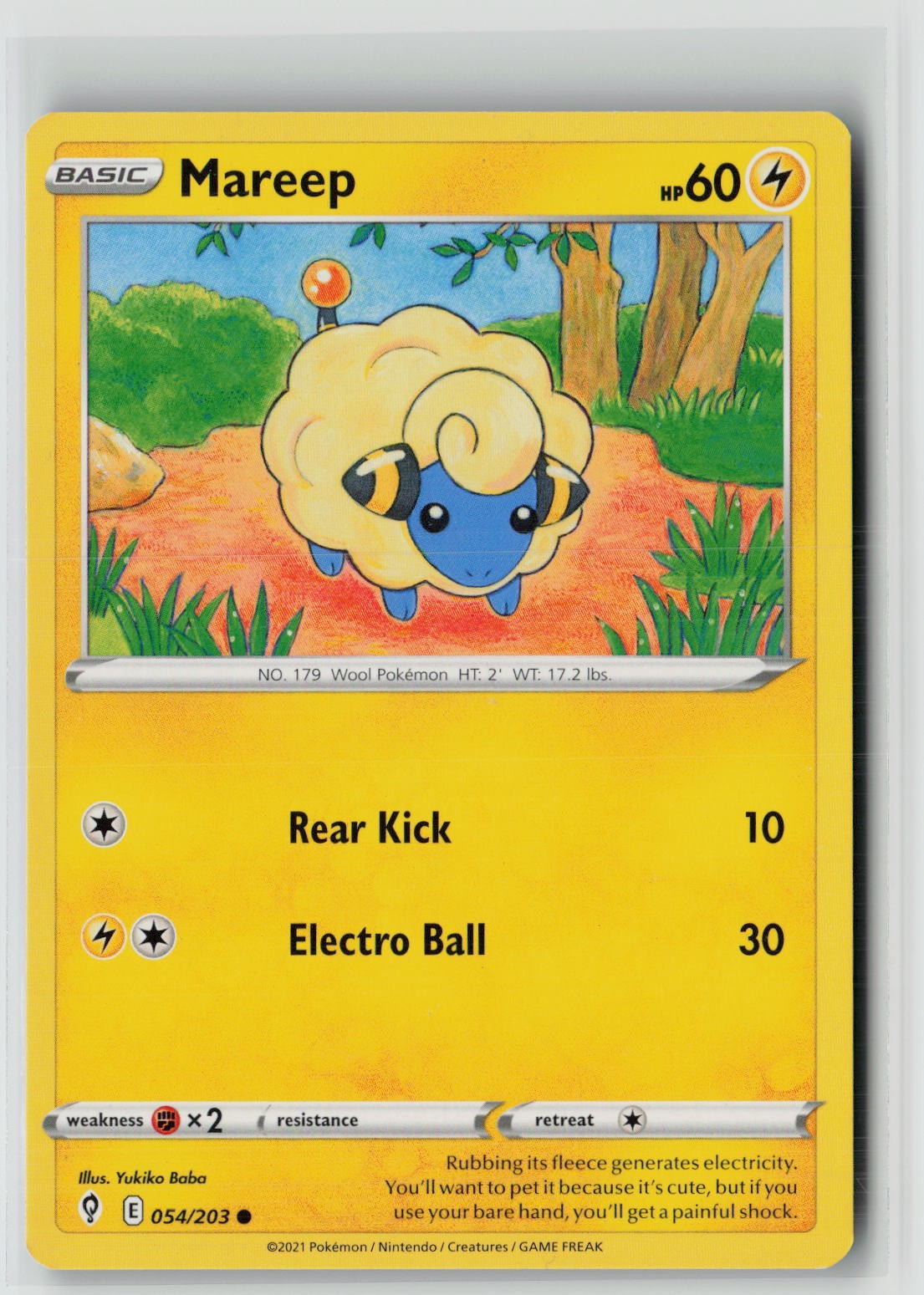 Mareep (SWSH07: Evolving Skies 054/203) NM
