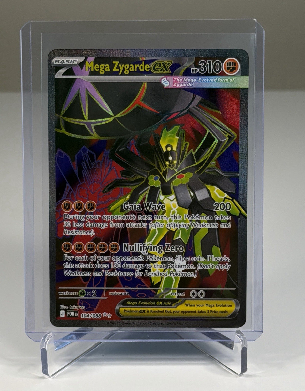 Mega Zygarde ex 104/088 Ultra Rare Perfect Order Pokemon TCG Near Mint NM