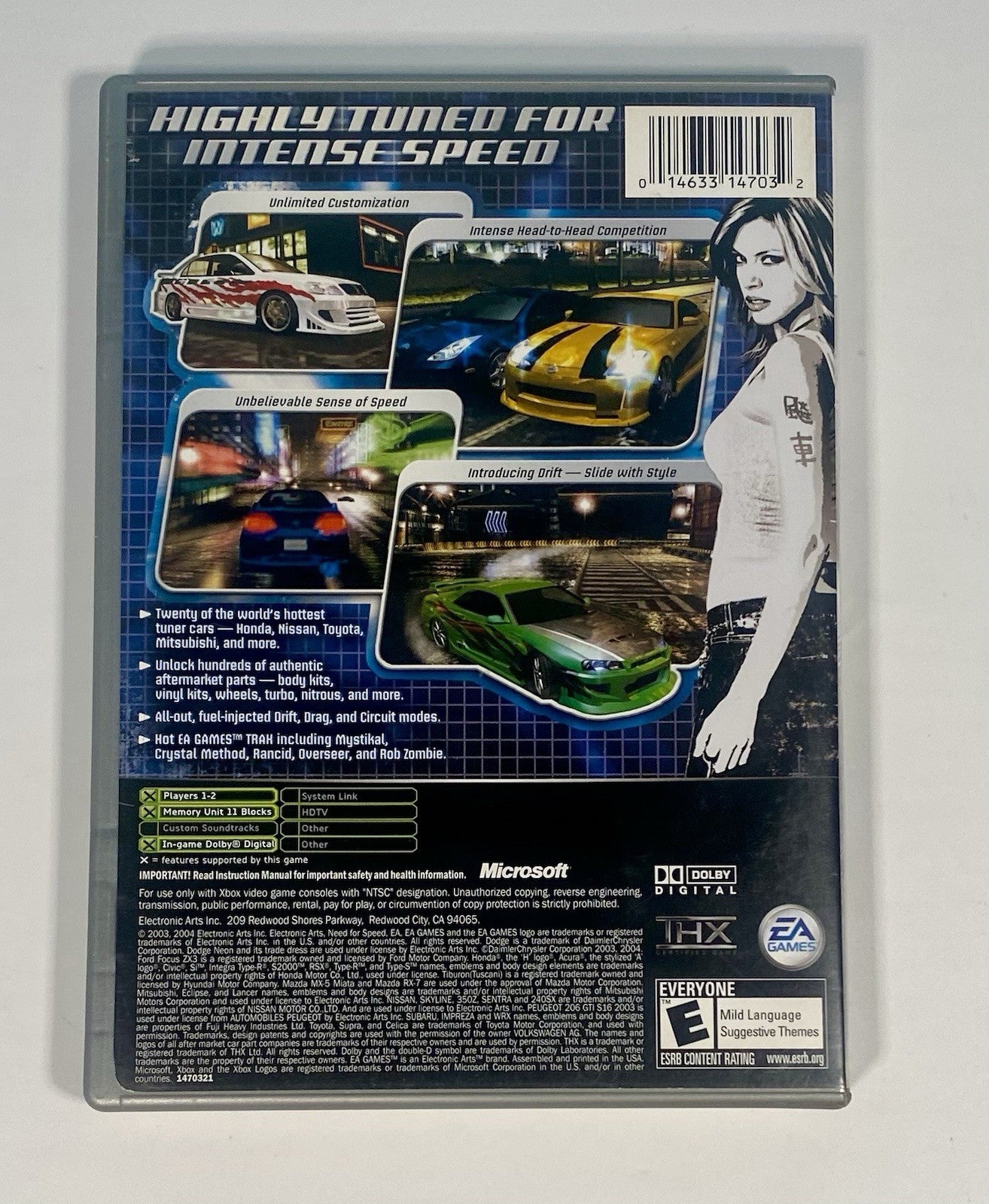 Need for Speed Underground (Microsoft Original OG Xbox, 2003) Complete CIB Works