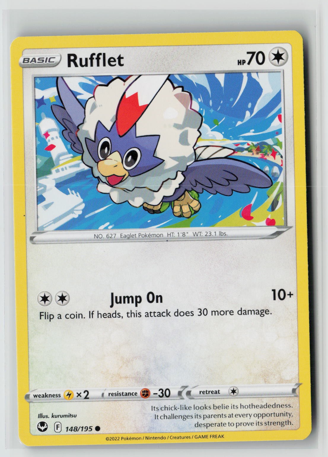 Rufflet (SWSH12: Silver Tempest 148/195) NM