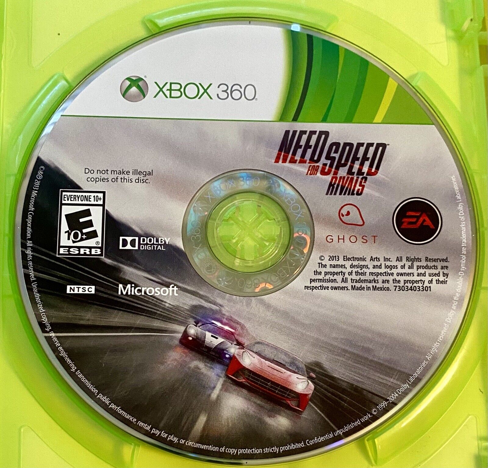 Need for Speed: Rivals ( Microsoft Xbox 360, 2013) Authentic & Tested, No Manual