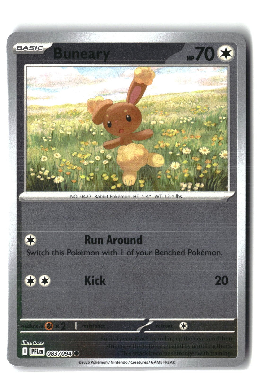 Buneary Reverse Holofoil NM (Phantasmal Flames 083/094)