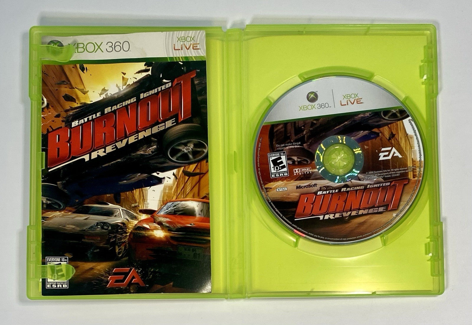 Burnout: Revenge (Microsoft Xbox 360, 2006) Complete CIB W/ Manual, Tested