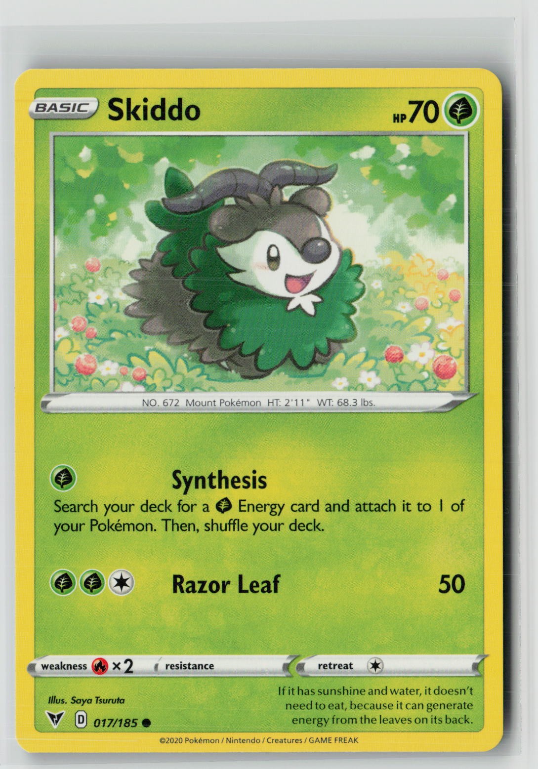 Skiddo (SWSH04: Vivid Voltage 017/185) NM