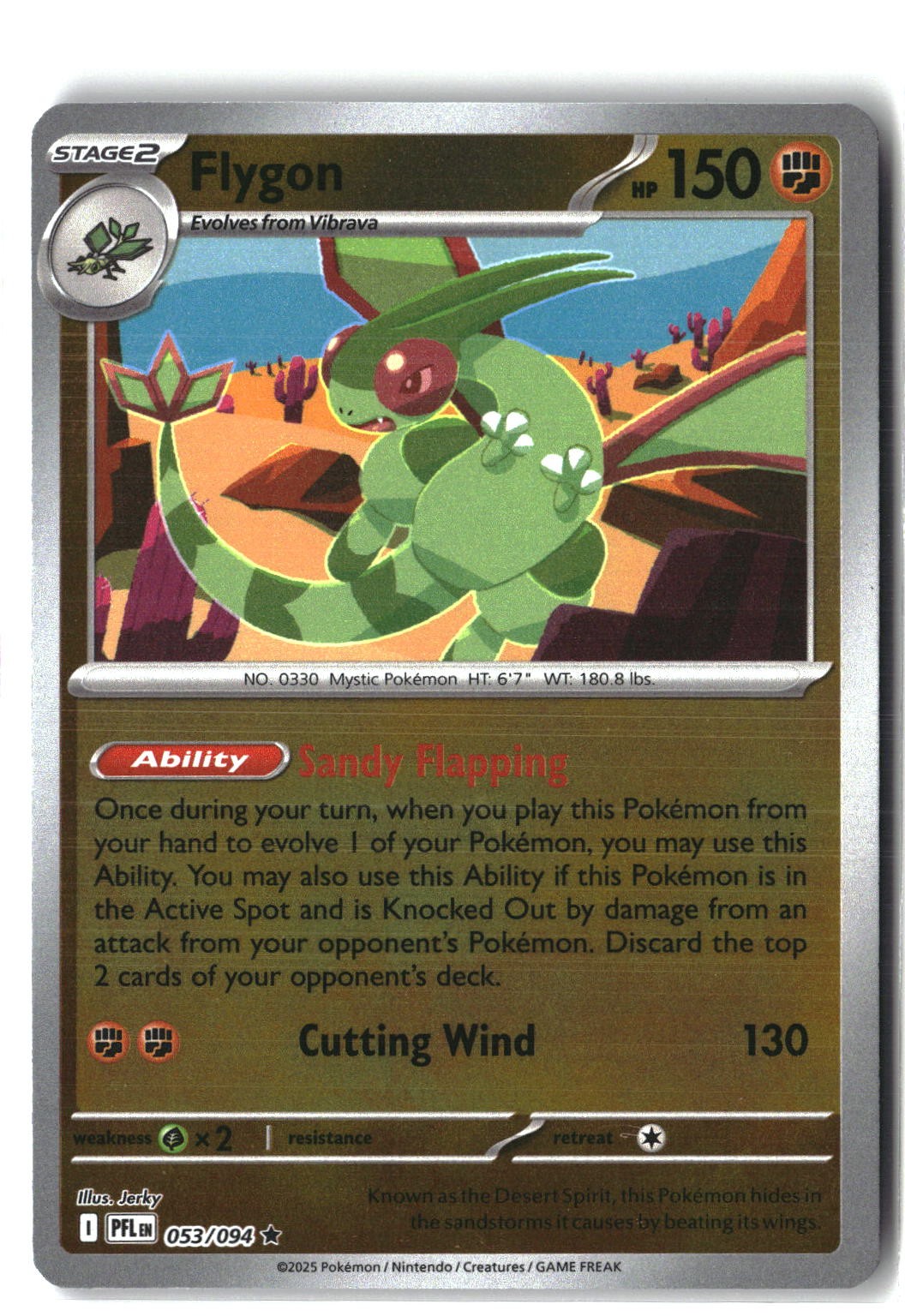 Flygon Reverse Holofoil NM (Phantasmal Flames 053/094)