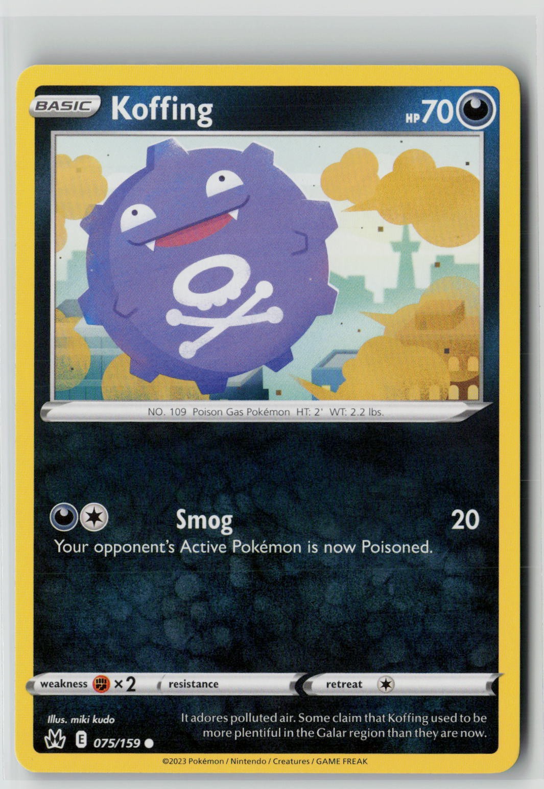 Koffing (SWSH: Crown Zenith 075/159) NM