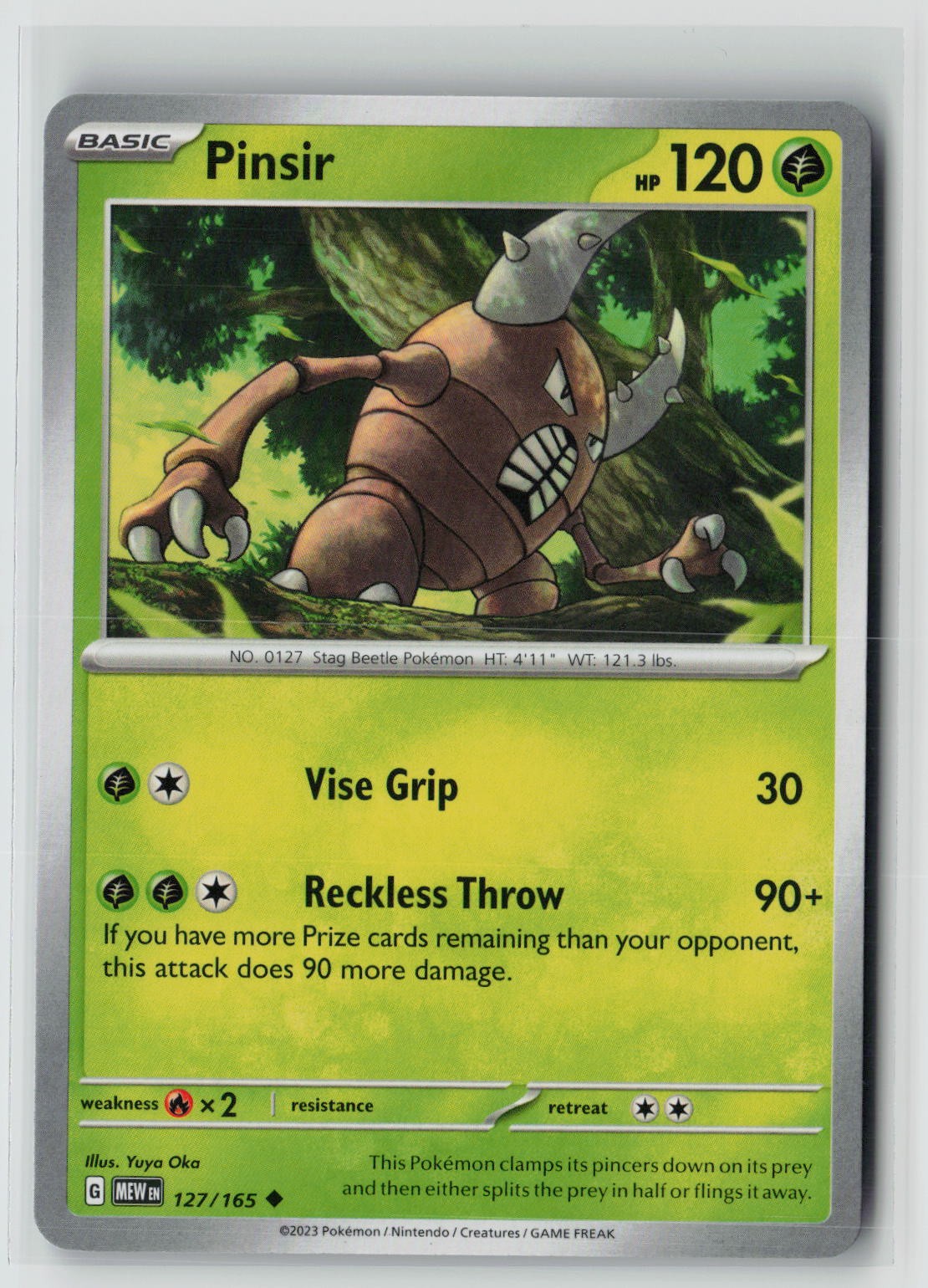 Pinsir (SV: Scarlet & Violet 151 127/165) NM