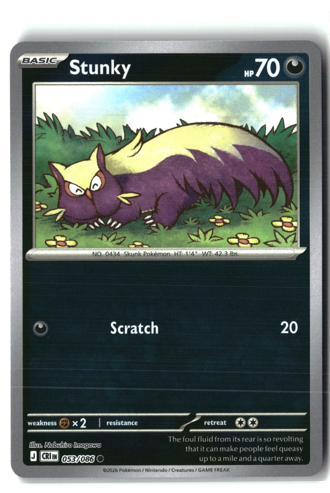 Stunky Reverse Holofoil NM (Chaos Rising 053/086)