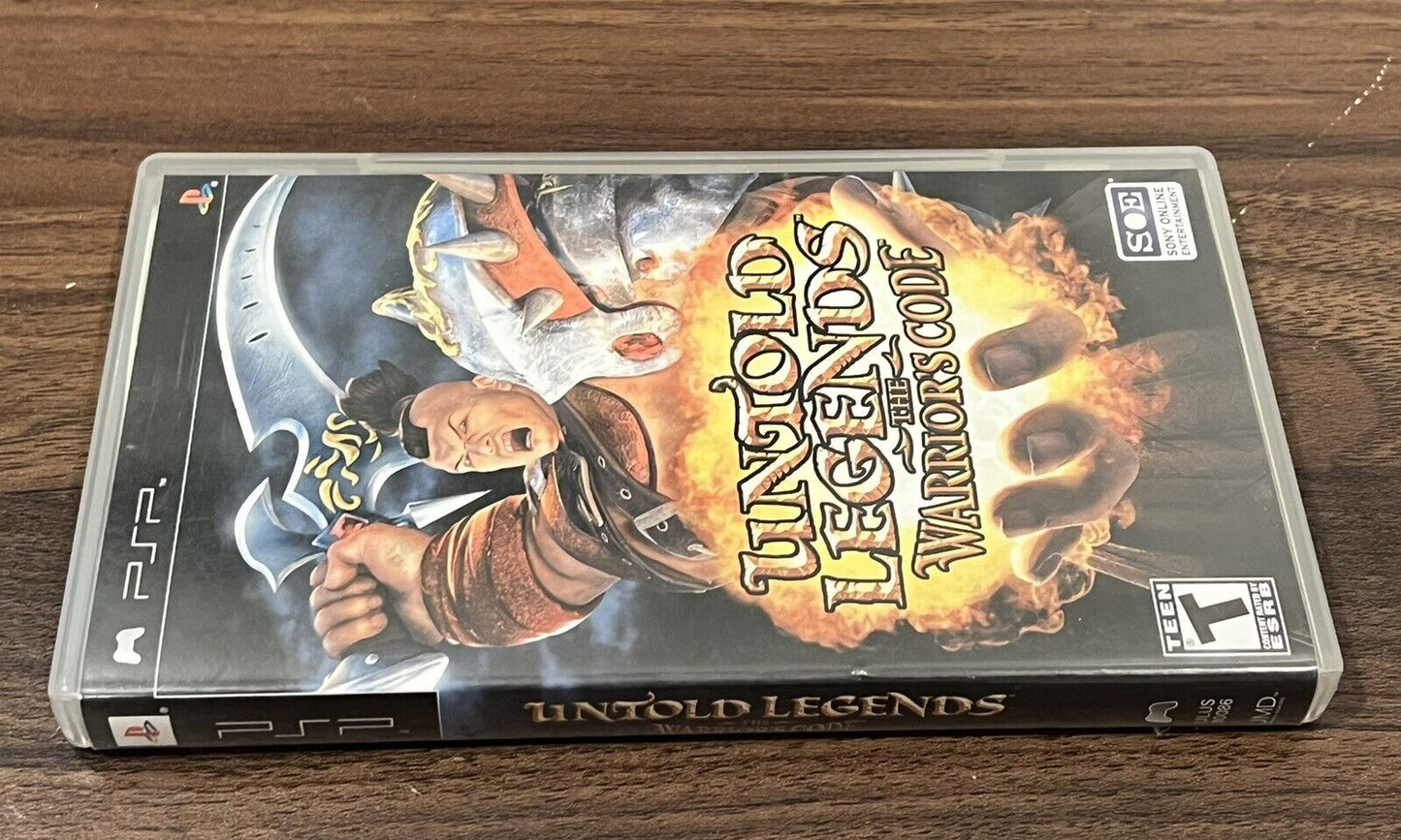 Untold Legends The Warrior's Code Sony PSP Complete Tested & Works!