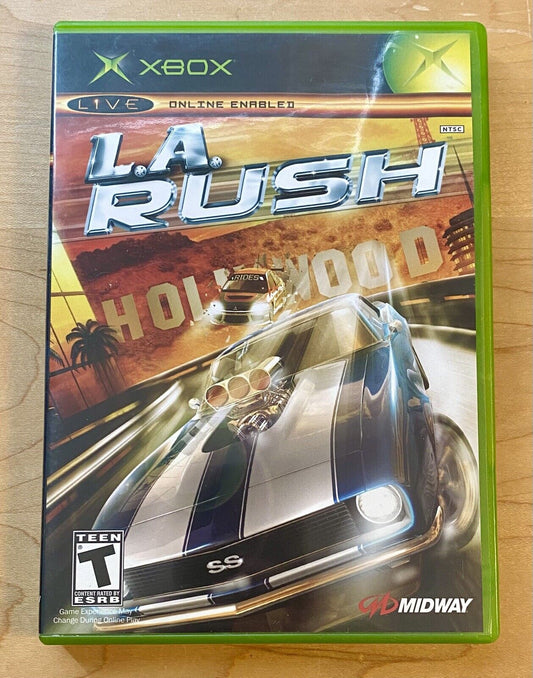 L.A. Rush (Microsoft Xbox, 2005) CIB W/ Manual, Authentic, Tested & Works