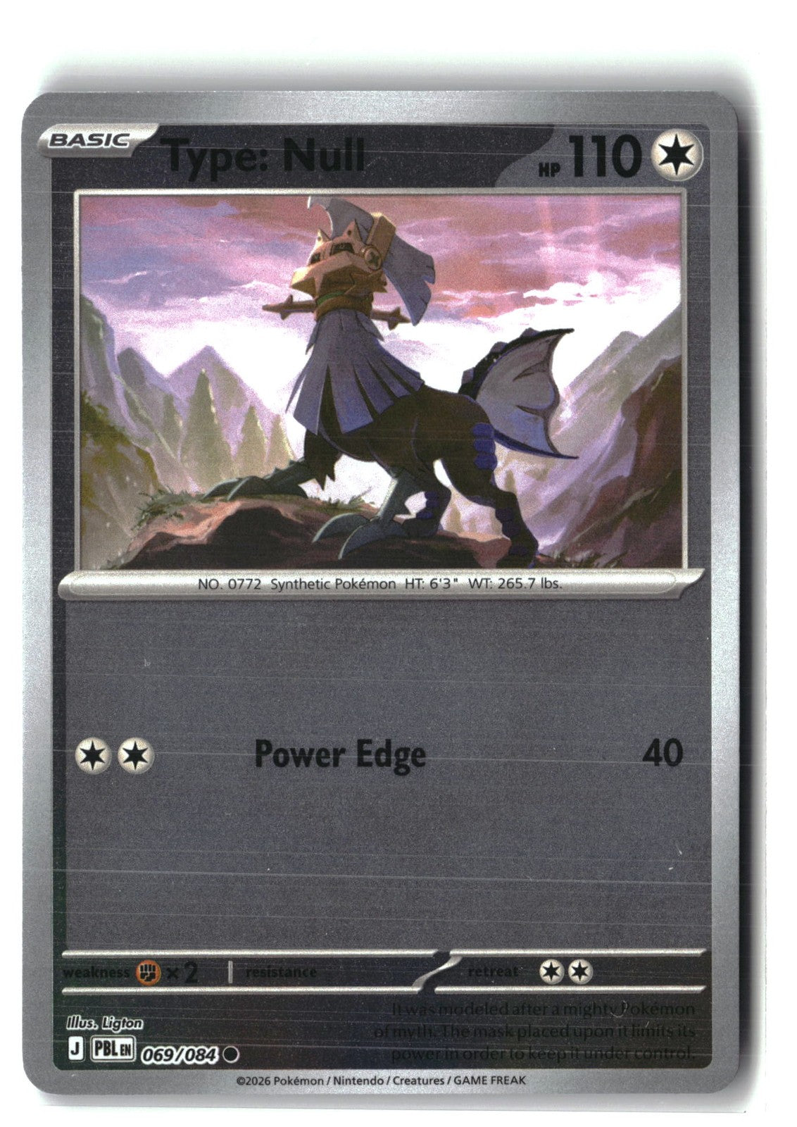 Type: Null Reverse Holofoil NM (Pitch Black 069/084)