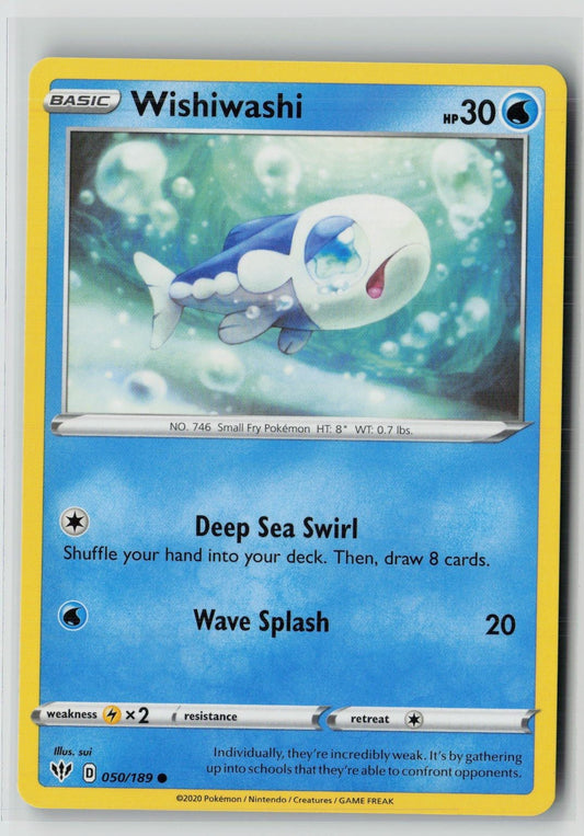 Wishiwashi (SWSH03: Darkness Ablaze 050/189) NM