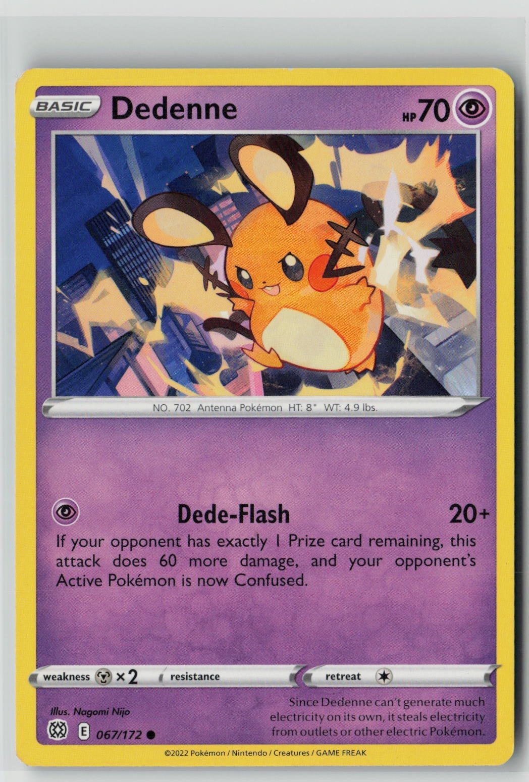 Dedenne (SWSH09: Brilliant Stars 067/172) NM
