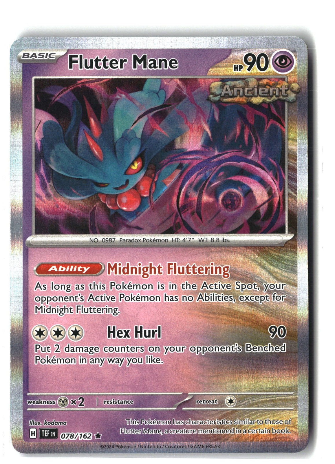 Flutter Mane Holofoil NM (Temporal Forces 078/162)