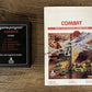 Combat: Text Label (Atari 2600, 1977) CART WITH MANUAL