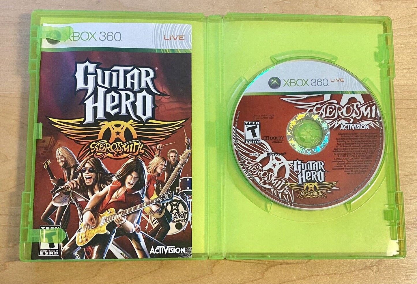 Guitar Hero: Aerosmith (Microsoft Xbox 360, 2008) Authentic & Tested