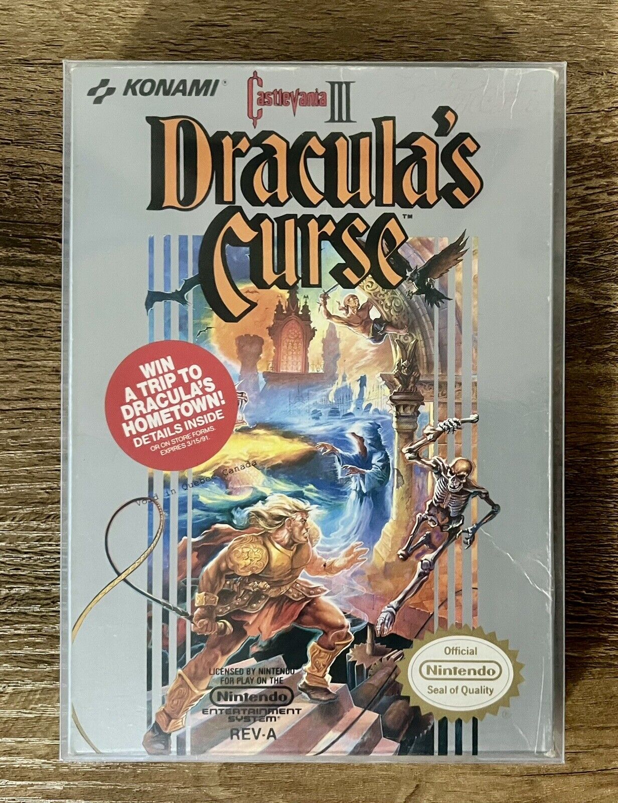 NES Castlevania III: Dracula's Curse Excellent Condition, Complete in Box!