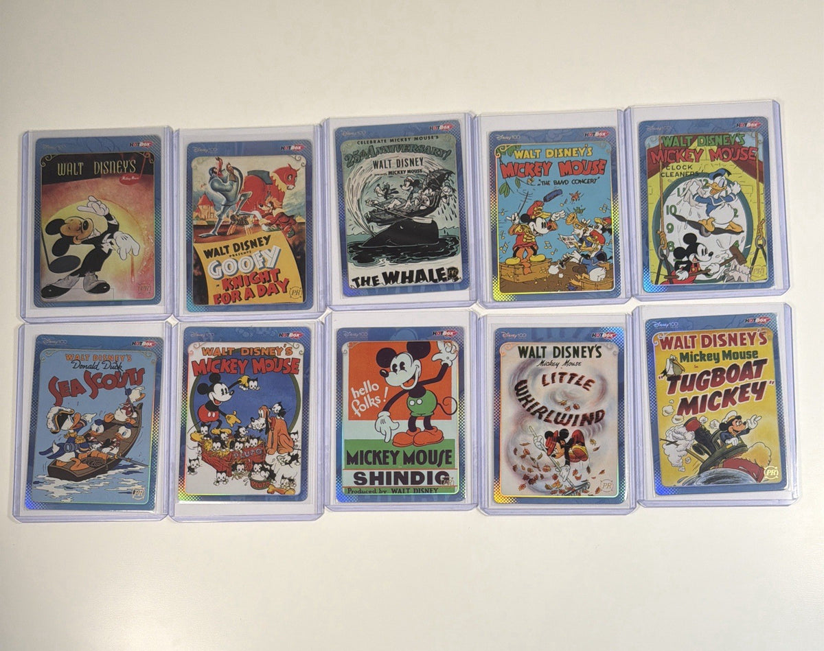 2023 Kakawow Hotbox Disney 100 Mickey & Friends PR 10 Cards Bundle Lot All NM