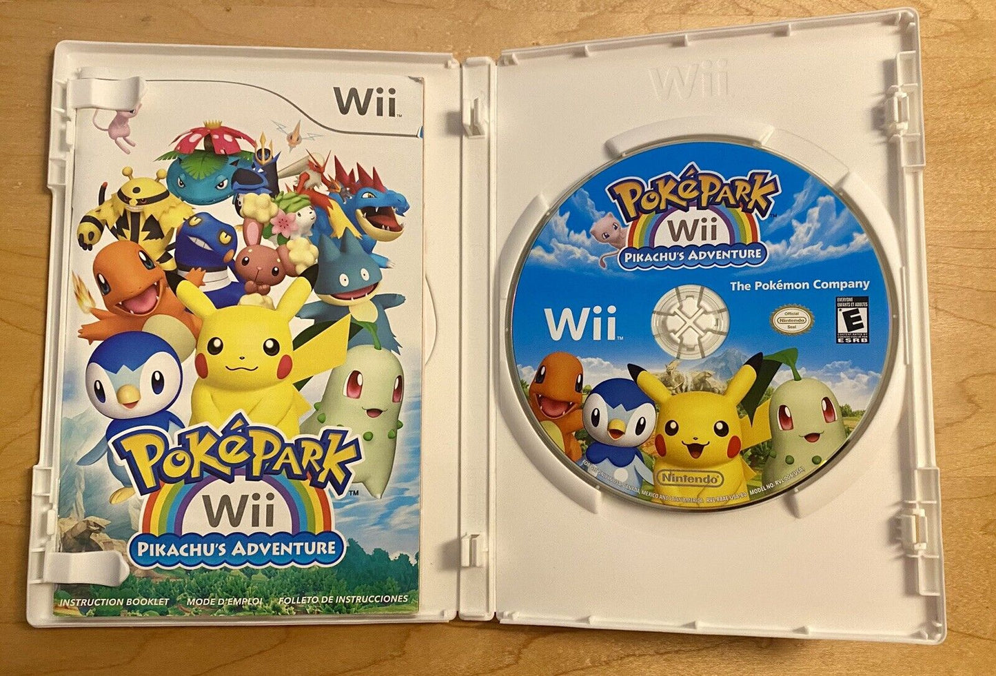 PokéPark Wii: Pikachu's Adventure (Nintendo Wii, 2010)  CIB W/ Manual & Inserts