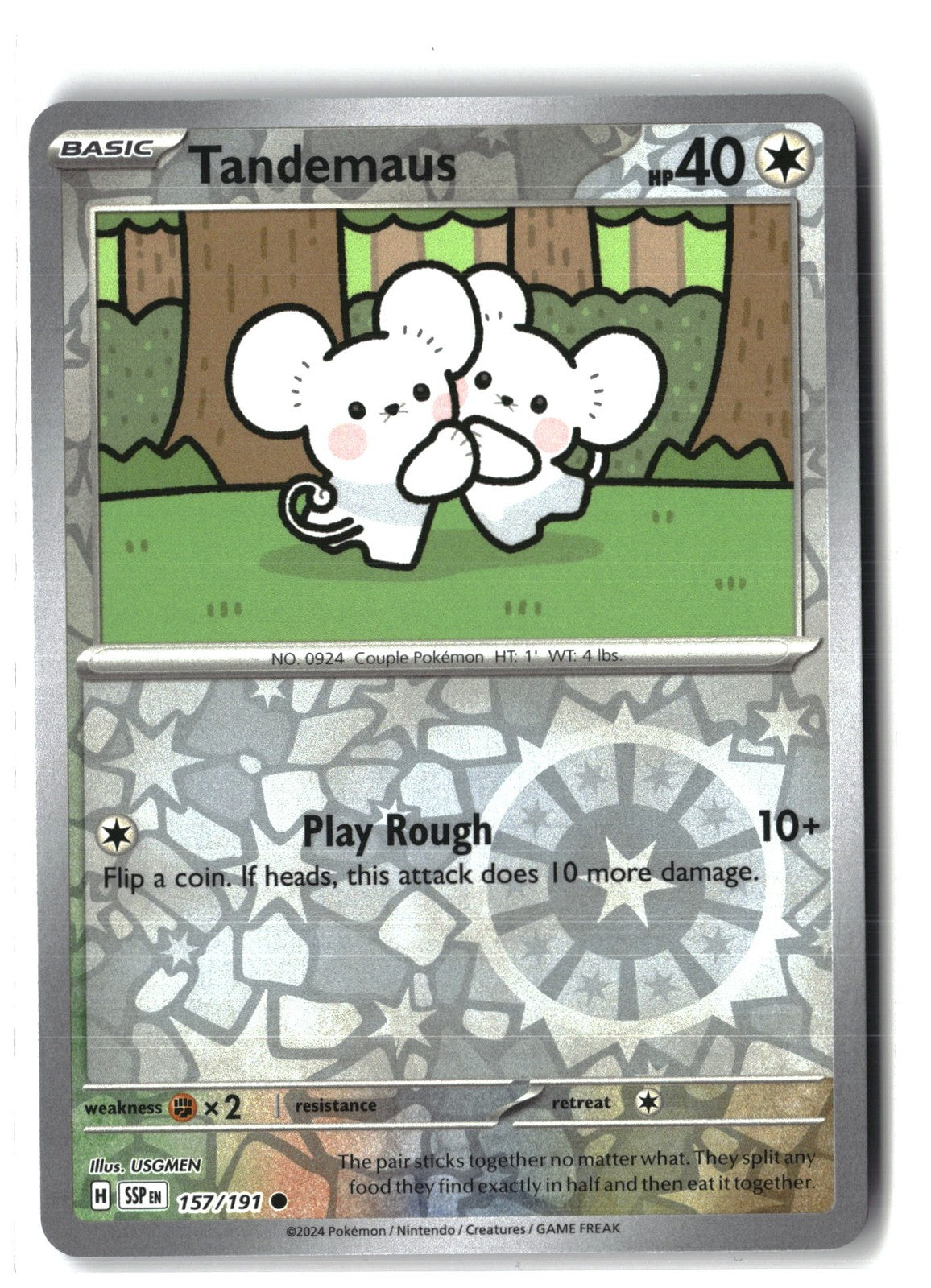 Tandemaus Reverse Holofoil NM (Surging Sparks 157/191)