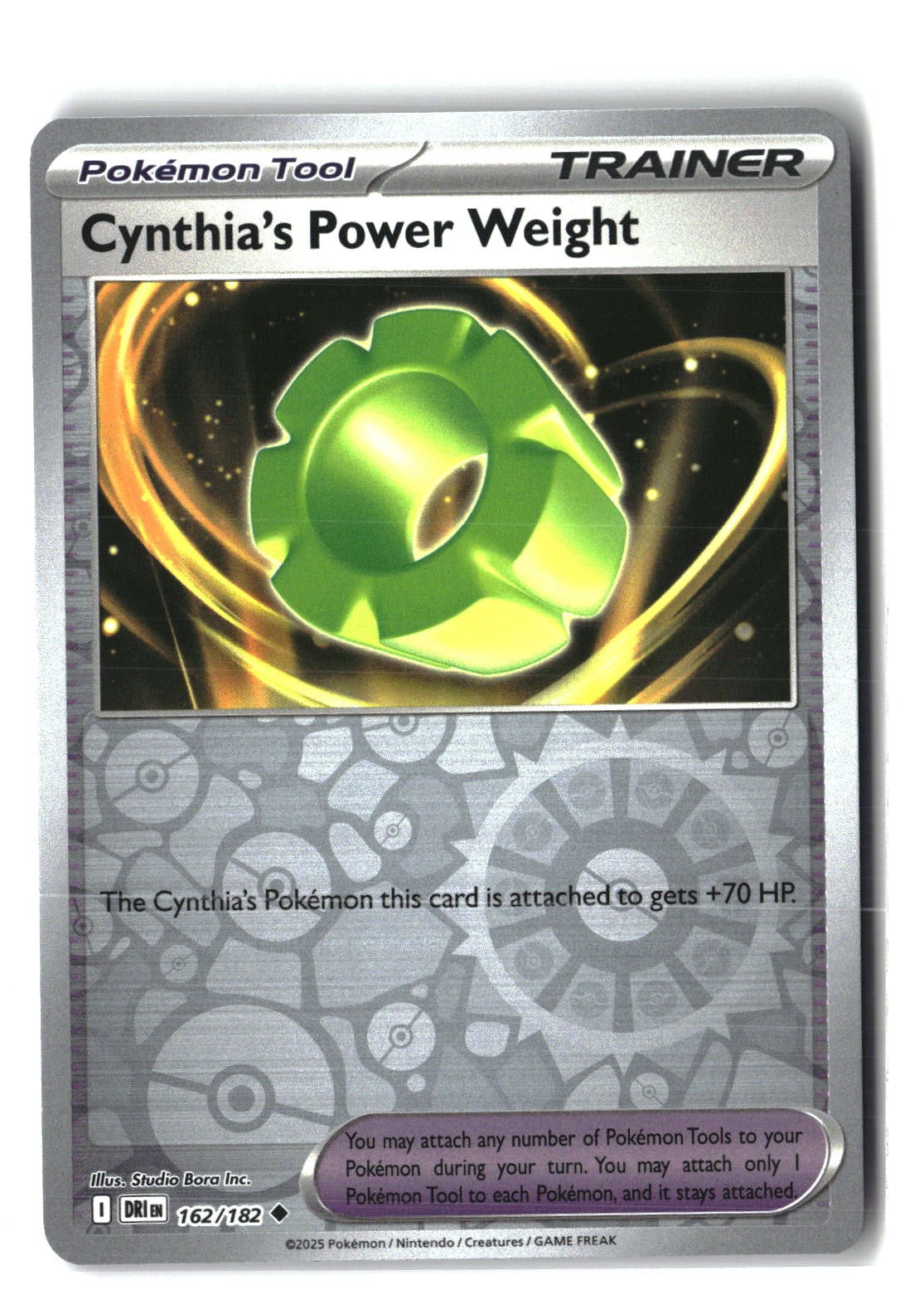 Cynthia's Power Weight Reverse Holofoil NM (Destined Rivals 162/182)
