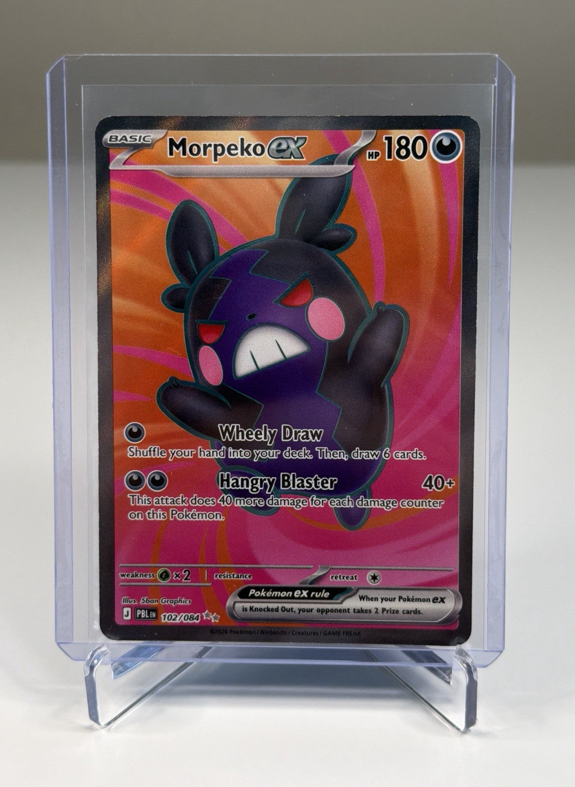 Morpeko ex - Holo Ultra Rare ME05: Pitch Black 102/084  Pokémon TCG LP/NM