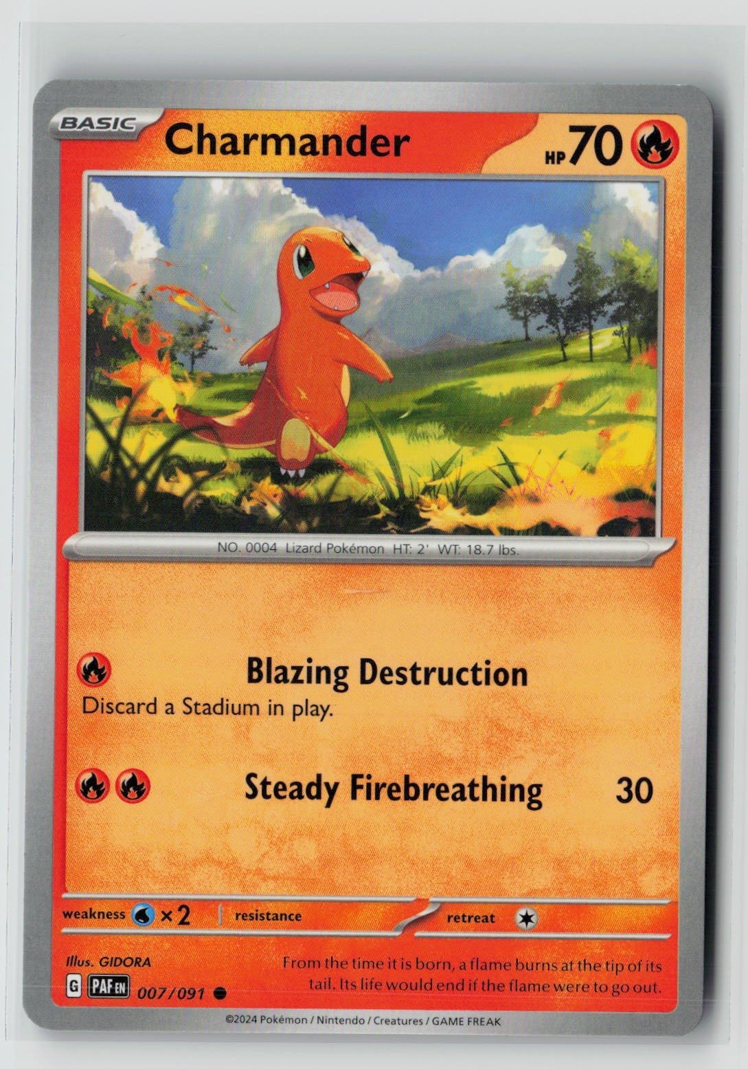 Charmander (SV: Paldean Fates 007/091) NM