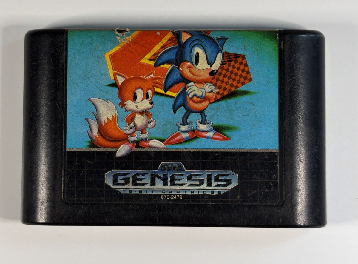 Sonic the Hedgehog 2 (Sega Genesis) Case & Cartridge, No Manual TESTED